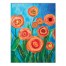 Bright Red and Orange Flowers 30x40 Canvas Wall Art
