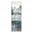 Blue Forest Line 12x36 Canvas Wall Art