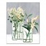 Yellow Flowers in Glass Vases 16x20 Canvas Wall Art
