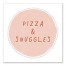 Pizza and Snuggles 12x12 Canvas Wall Art