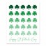 St. Patrick Shamrocks 10x8 Tabletop Canvas