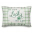 Oh How Lucky 14x20 Personalized Spun Poly Pillow