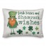 Irish Kisses and Shamrock Wishes 14x20 Spun Poly Pillow