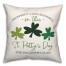 St. Pattys Day 18x18 Personalized Spun Poly Pillow