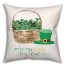Lucky Clover Basket 18x18 Spun Poly Pillow
