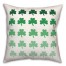 St. Patrick Shamrocks 18x18 Spun Poly Pillow