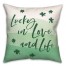Lucky Love and Life 18x18 Spun Poly Pillow