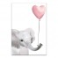 Elephant with Balloon 24x36 Canvas Wall Art