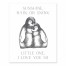 Love You Penguins 8x10 Tabletop Canvas
