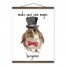 Magic Rabbit 16x20 Personalized Teak Hanging Canvas