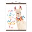 Llama Fiesta 16x20 Personalized Teak Hanging Canvas