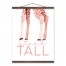Stand Tall Giraffe 16x20 Teak Hanging Canvas