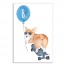 Skateboard Corgi 12x18 Personalized Canvas Wall Art
