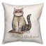 Cat on Skateboard 18x18 Spun Poly Pillow