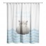 Bath Hippo 71x74 Shower Curtain