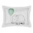 Elephant Sketch Monogram Standard Personalized Brushed Poly Sham