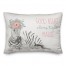 Sleeping Zebra 14x20 Personalized Spun Poly Pillow