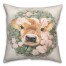 Baby Cow in Wreath 18x18 Spun Poly Pillow
