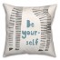 Be Yourself Zebra 18x18 Spun Poly Pillow