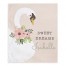 Floral Swan 50x60 Personalized Tapestry