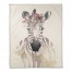 Zebra with Flower Crown 50x60 Coral Fleece Blanket