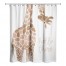 Peeking Giraffe 71x74 Shower Curtain