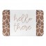 Hello There Giraffe Pattern 34x21 Bath Mat