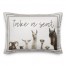 Take a Seat Animals 14x20 Spun Poly Pillow