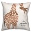 Peeking Giraffe 18x18 Personalized Spun Poly Pillow