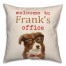 Dog's Office 18x18 Personalized Spun Poly Pillow
