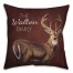 Buck Painting 18x18 Personalized Spun Poly Pillow