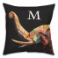 Colorful Elephant 18x18 Personalized Spun Poly Pillow