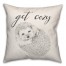 Get Cozy Hedgehog 18x18 Spun Poly Pillow