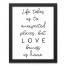 Love Brings Us Home 11x14 Black Framed Canvas