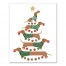 Christmas Tree Weenies 8x10 Canvas Wall Art