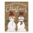 Merry Christmas Snowmen 11x14 Canvas Wall Art