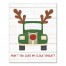 Antlers Truck 8x10 Canvas Wall Art