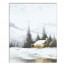 Snowy Wooded Cabin 16x20 Canvas Wall Art