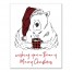 Beary Merry Christmas 8x10 Canvas Wall Art