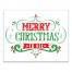 Merry Christmas to All  10x8 Canvas Wall Art