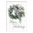 Watercolor Wreath Home for the Holidays 12x18 Canvas Wall Art
