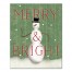 Merry & Bright Snowman 8x10 Canvas Wall Art