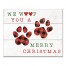 We Woof you a Merry Christmas 10x8 Canvas Wall Art
