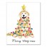 Golden Christmas Tree 8x10 Canvas Wall Art
