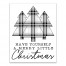 Have yourself a merry little Christmas Farmhouse Plaid Trees 11x14 Canvas Wall Art