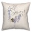 Hello Spring Bee 18x18 Spun Poly Pillow