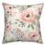 Blush Flowers 18x18 Spun Poly Pillow