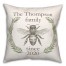 Laurel Bee Family 18x18 Personalized Spun Poly Pillow