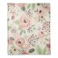 Blush Flowers 50x60 Coral Fleece Blanket