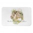 Welcome Watercolor Cottage 34x21 Bath Mat